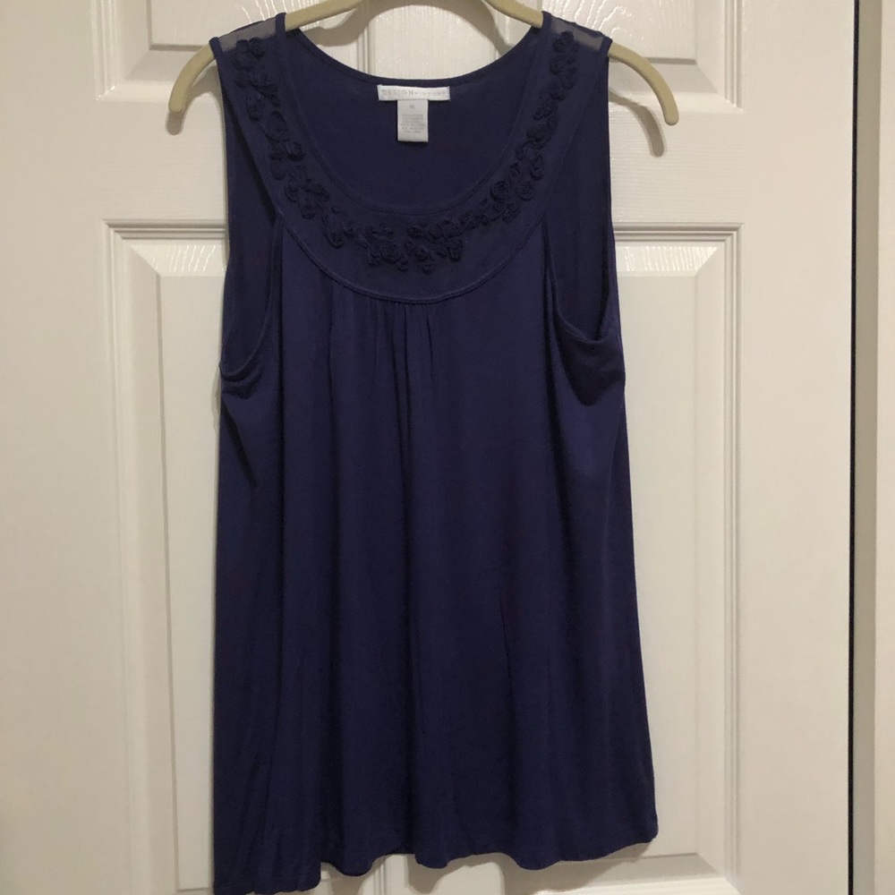 Design History Purple Sleeveless Top